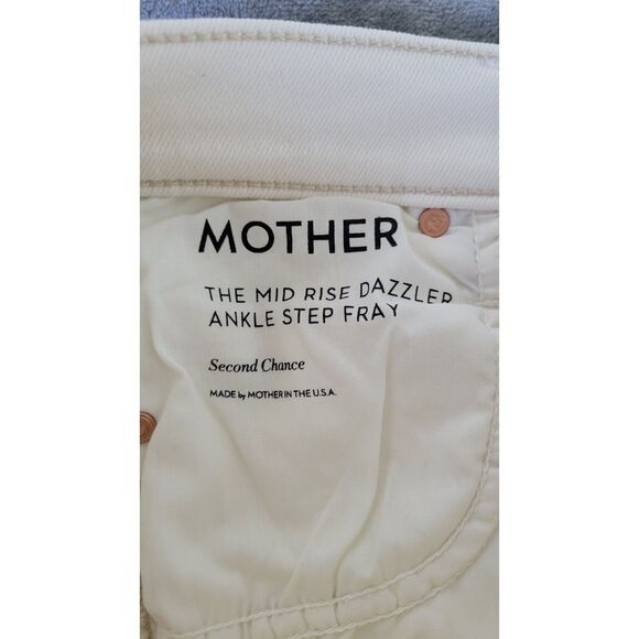 Mother The Mid Rise Dazzler Crop Fray Jeans - Picture 4 of 5